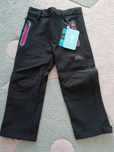 Softshelové nohavice nenosené, 98