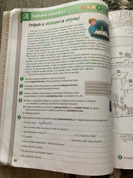 Vybrané slová v obrázkových príbehoch, 