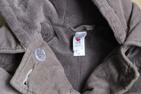 Teplá menčestrová bunda zn. baby club, baby club,92