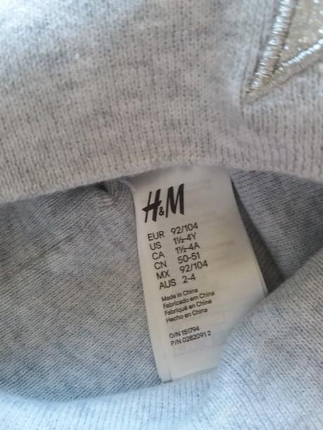 Dievčenská čiapka h&m č.92/104, h&m,92