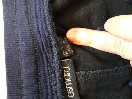 Modre nohavice, esmara,38