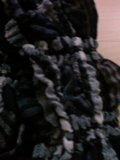 Šálik riasený, xxl