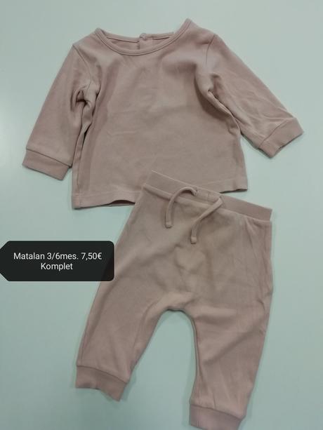 Ružová bavlnená vrúbkovaná súprava komplet, matalan,68