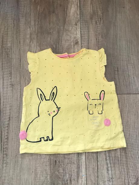 Tričko krátky rukáv pre dievča, f&f,74