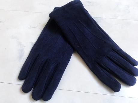 Semišové zateplené rukavice s/m, s