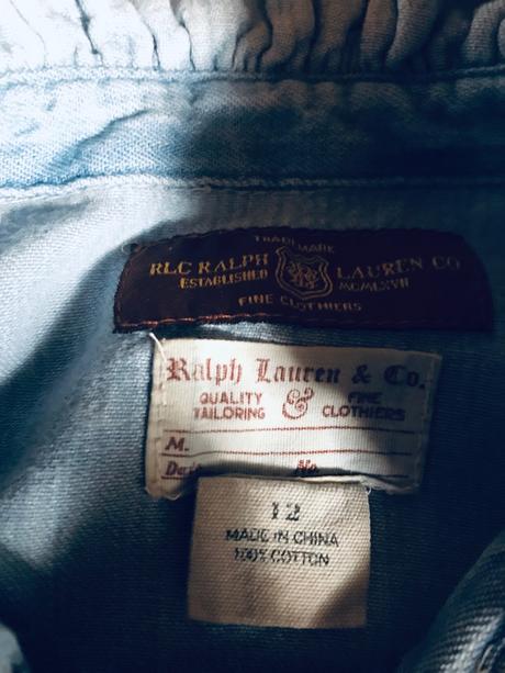 Romantická riflová košeľa, ralph lauren,146