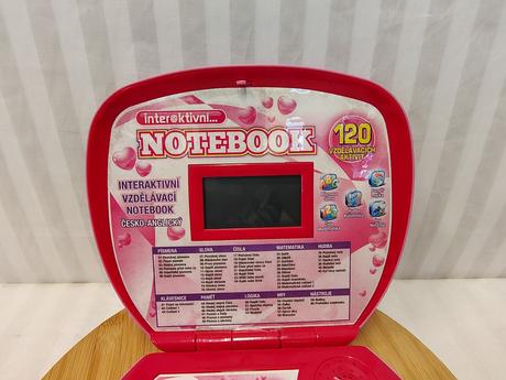 Detský interaktívny vzdelávací notebook 120 aktiví,