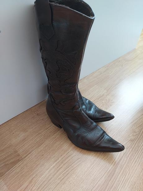Čižmy kožené vel.37, 37