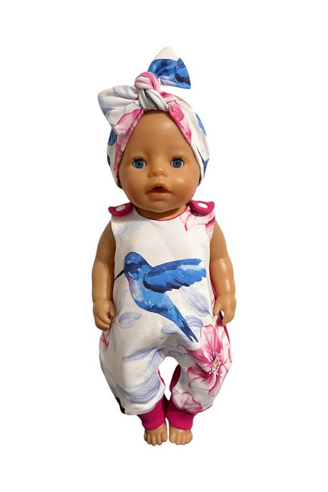 Dupačky pre bábiku baby born - 43 cm, kolibrík,