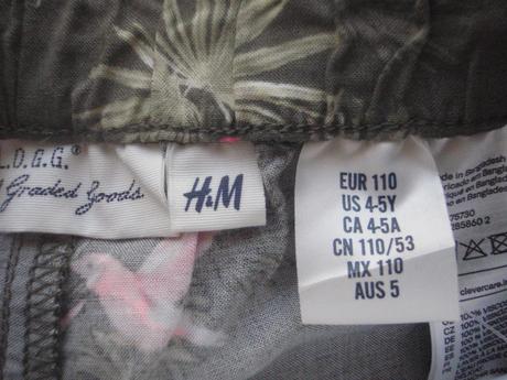Letné nohavice, h&m,110