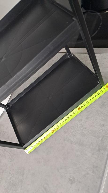 Čierny regálová polica do kupelne,kuchyne, 