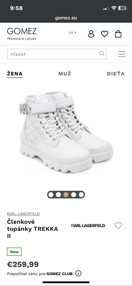 Členkove cizmy, karl lagerfeld,37