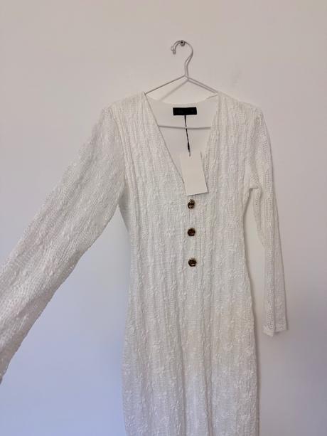 Zara ..biele hackovane saty..nove s visackou, zara,s