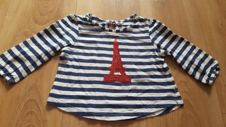 Tričko pre malú parížanku 9-12 mes., george,80