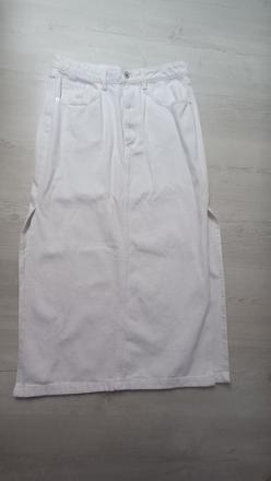 Biela riflova sukňa, 40