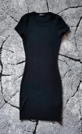 Cierne elasticke saty, xs
