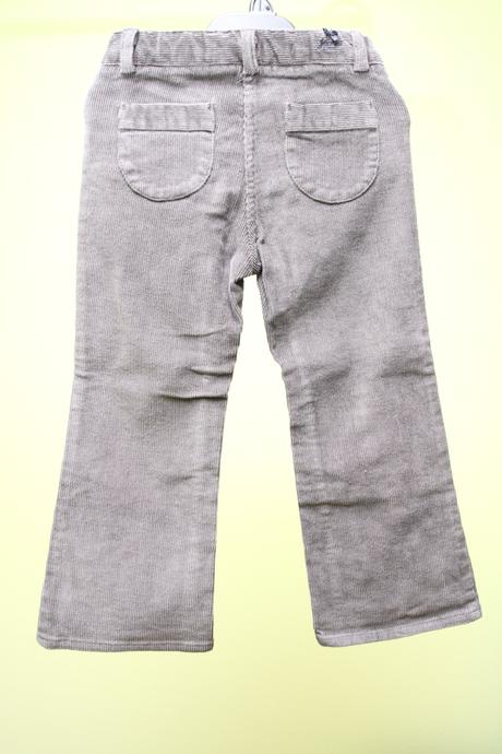 Jacadi - tmavosive menčestrove nohavice 98/104, jacadi,104