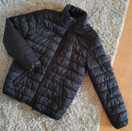 H&m čierna chlapčenská prechodná bunda, v.152, h&m,152