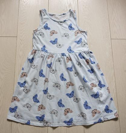 Motýlové šaty h&m 122/128, h&m,122