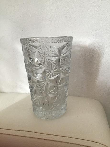 Ťažká váza brusena, výška 15 cm, 