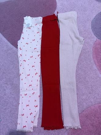 Rebrované legíny, h&m,134