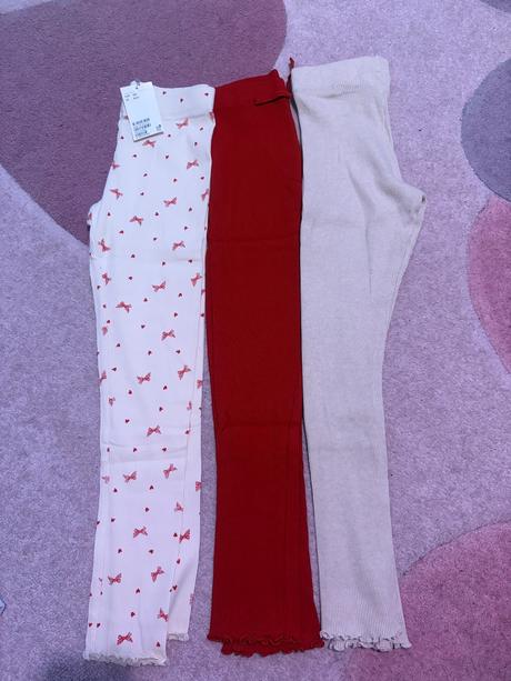 Rebrované legíny, h&m,134