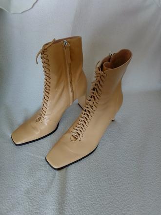 Zara kožené čižmy - čižmičky č. 41, zara,41