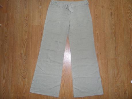 Sivé široké nohavice, l