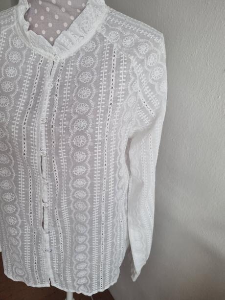 Biela madeirová blúzka m, m