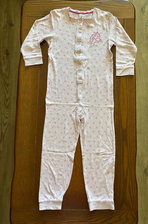 Pyžamkový overal s koníkmi 122/128, palomino,122