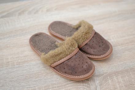 Detské hnedé papuče 27, 27