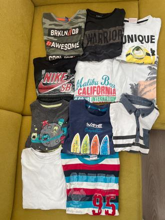 Tričká, veľa ks122/128, 122