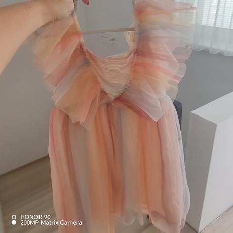 Šaty dúhové, h&m,128