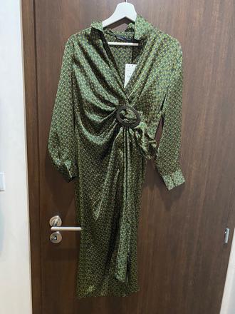 Satenove šaty zara, zara,m