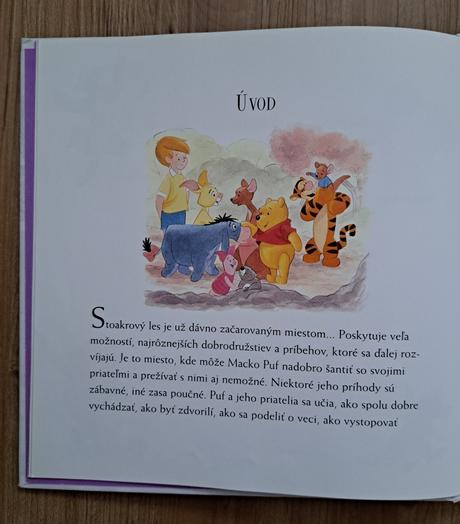 Kniha disney "macko puf", 