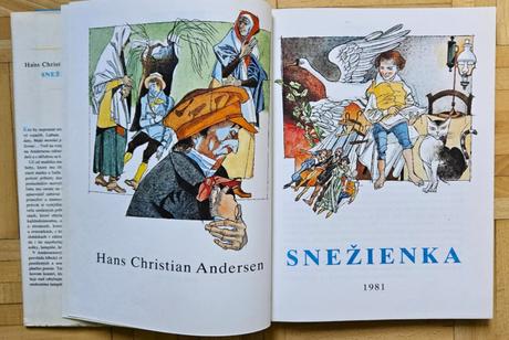 Detská kniha 'snežienka', hans christian andersen,