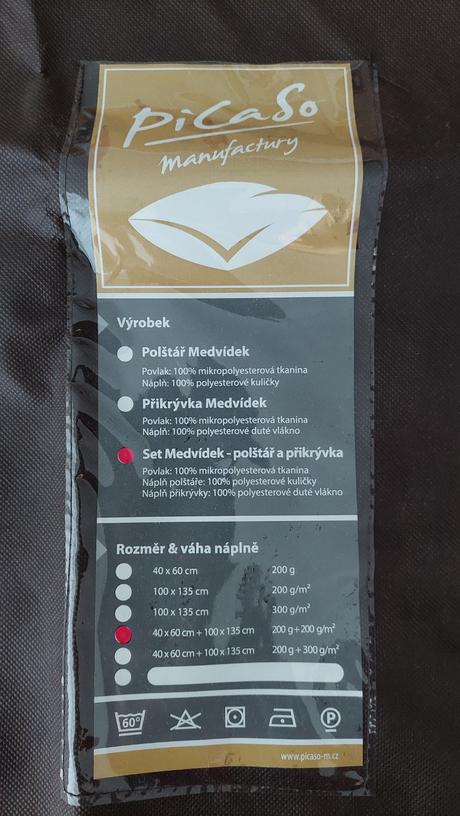 Paplón a návlečky, šírka (cm): 100,dĺžka (cm): 135