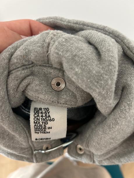 Riflová bunda vel 110, h&m,110