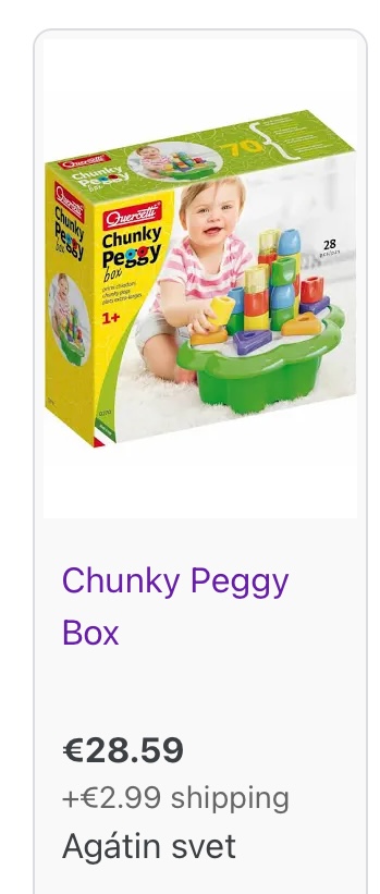 Chunky peggy, 1+, 