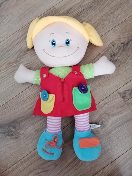 Bábika - na učenie viazania šnurok a iné, 