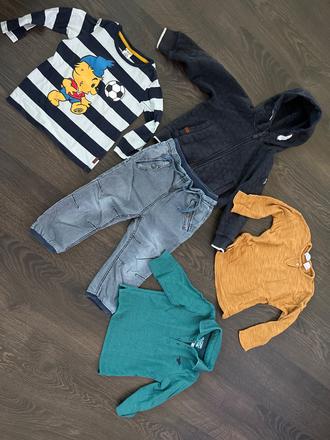 Mix tričko nohavice mikina pyžamko, 86–98