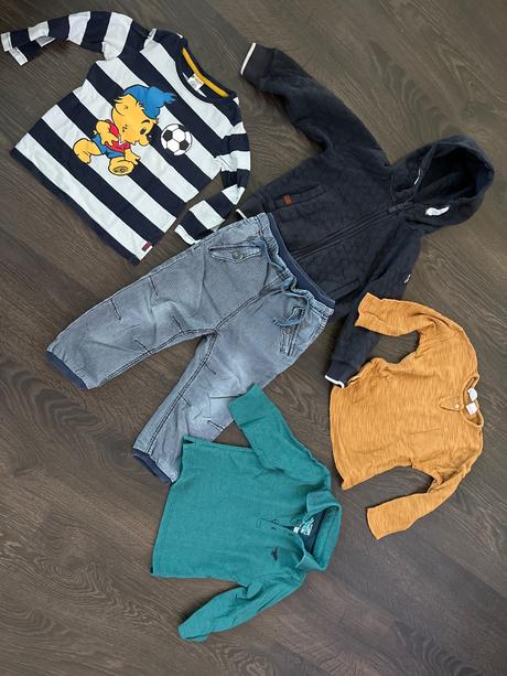 Mix tričko nohavice mikina pyžamko, 86–98