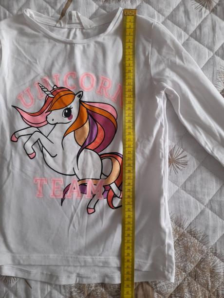Tricko unicorn, h&m,110