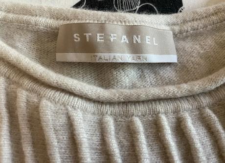 Kvalitný úpletový pulóver - sveter stefanel v. xs, xs