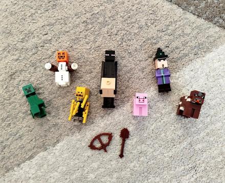 Minecraft figúrky 7ks - na spôsob lega, 