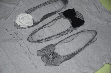 Nadherna mikinka s 3d balerinkami na 7r. top stav, next,122