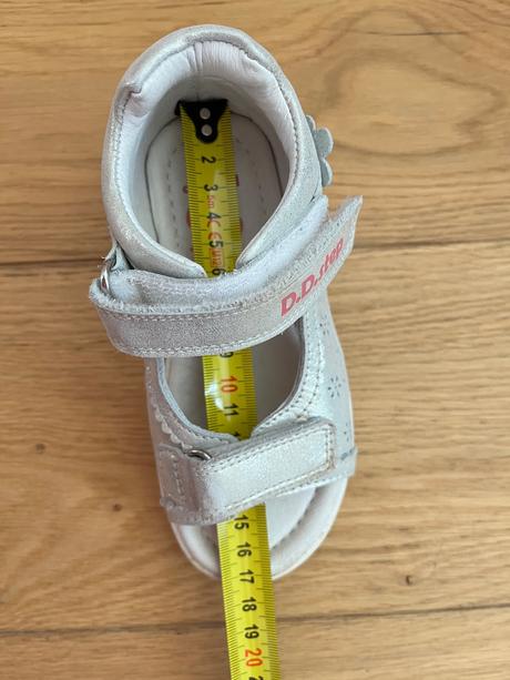 Dd step dievcenske sandale, strieborne, d.d.step,27