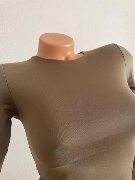 Khaki body tričko, zara, zara,s