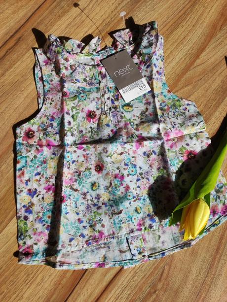 Baby letný kvetinkový topik next, next,80