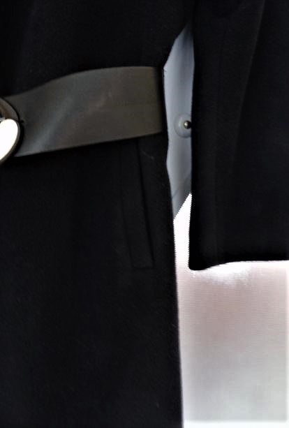 Dlhý teplý vlnený kabát, marks & spencer,l